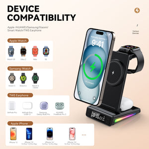 Desktop Vertical Five-in-one Folding Multifunctional Wireless Charger