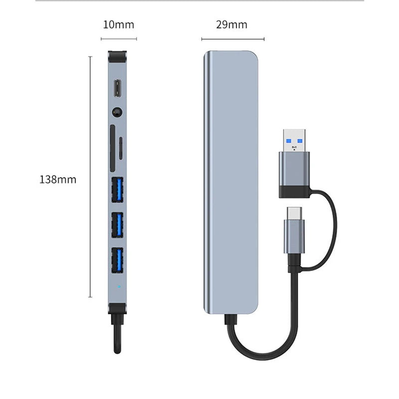 8 in 2 USB  Micro SD Card  Disk Converter
