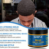 Men's 360 Wave Pomade, Strong Hold & Easy Washout