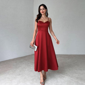 Summer  Satin  Women Dress