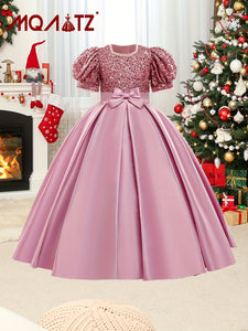 Girls' Sparkling Sequin Princess Dress