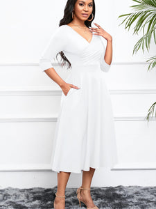 3/4 Sleeves,  Occasion, Woman's Dress