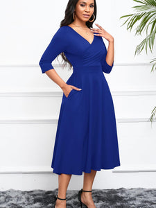 3/4 Sleeves,  Occasion, Woman's Dress