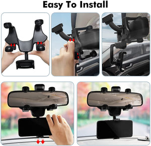 Multifunctional Car Mobile Phone Rearview Mirror Navigation Bracket