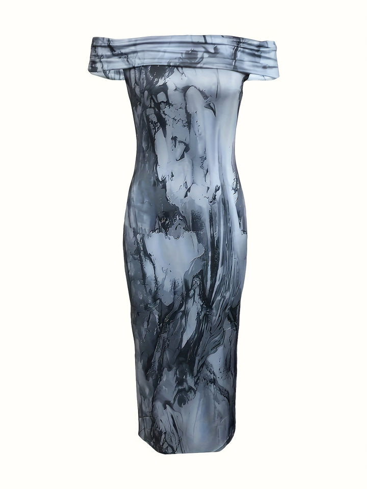 Women's Abstract Print Bodycon Dress