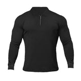 Fitness Sports Long-sleeved Polo Shirt Men