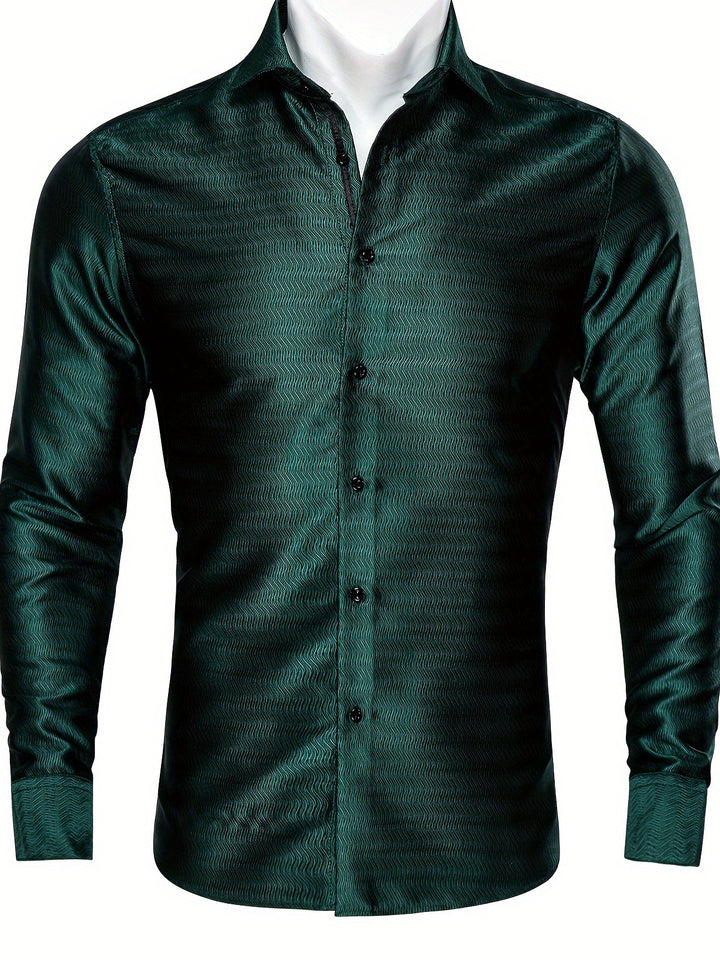 Long Sleeve Green Mens shirt