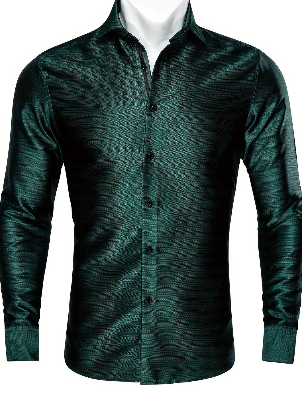 Long Sleeve Green Mens shirt