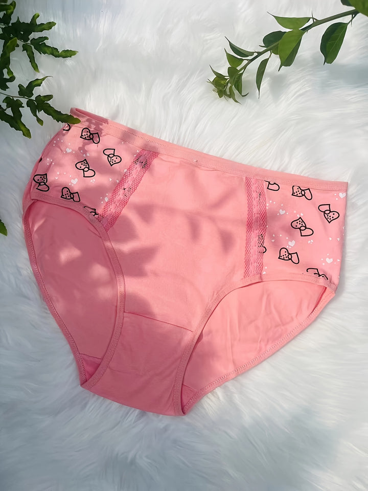 12 Pcs/set High Waist Cotton Panties Women