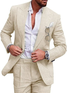 Men's Color Suit Two-piece Set