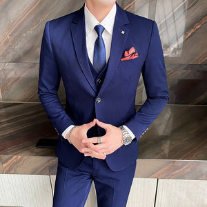 Casual  Men's Suit Three-piece