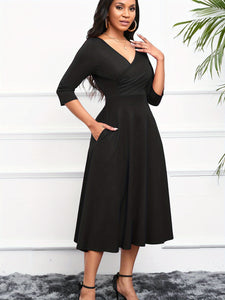 3/4 Sleeves,  Occasion, Woman's Dress