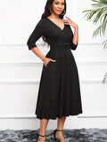 3/4 Sleeves,  Occasion, Woman's Dress