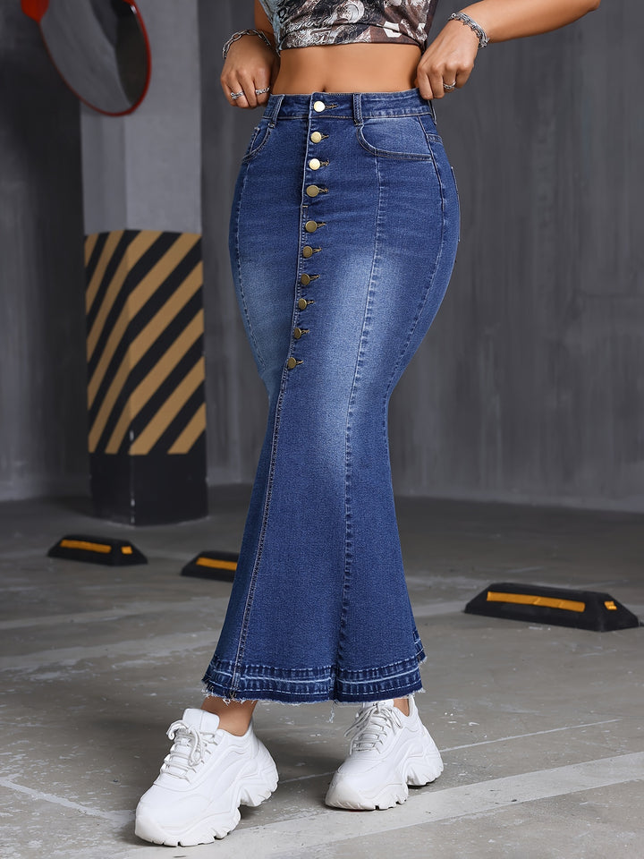 Sexy Mermaid Tail Denim Skirt  Jeans