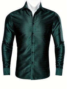 Long Sleeve Green Mens shirt