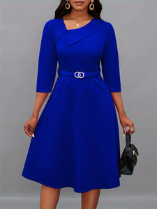 Quarter Sleeve, Elegant  Women's Dress