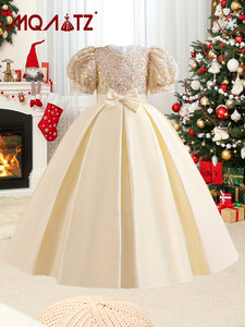 Girls' Sparkling Sequin Princess Dress