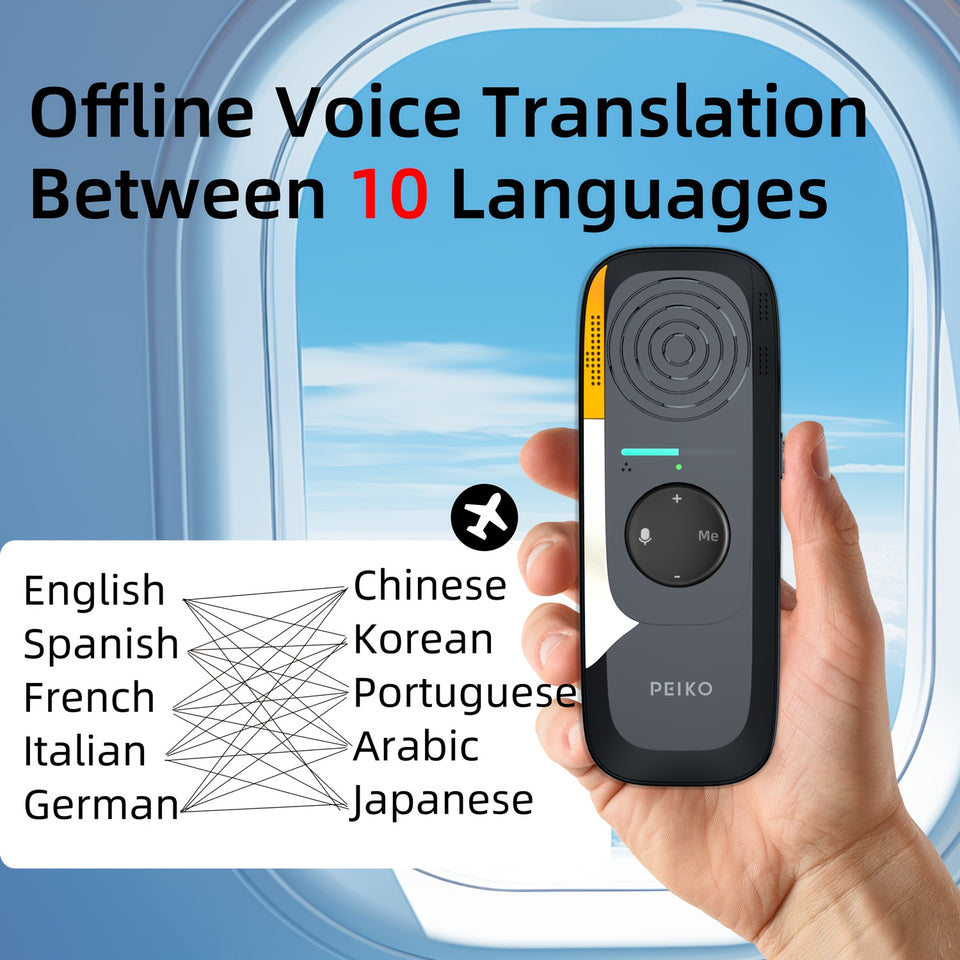 Portable Language Translation Equipment, APP Online Voice Translation, Support 136 Languages, High-precision Translation Equipment for Tourism Business Learning