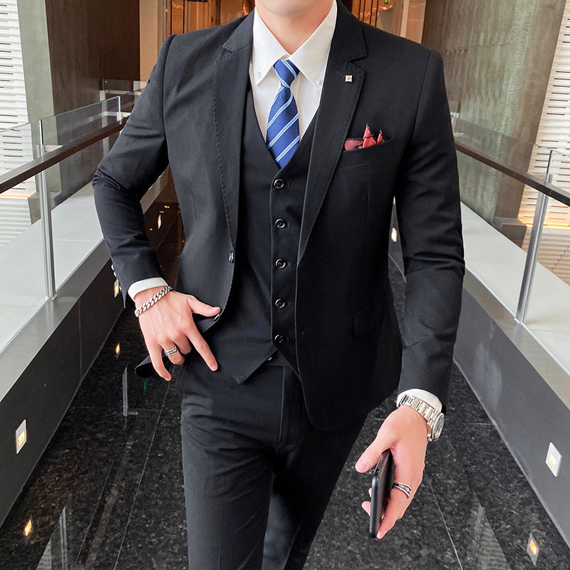 Casual  Men's Suit Three-piece