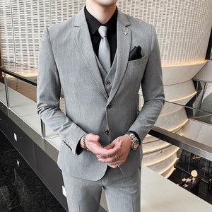 Casual  Men's Suit Three-piece