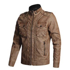 Leather Coat Men's Fashion