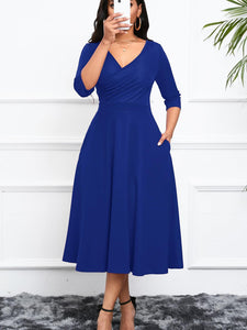 3/4 Sleeves,  Occasion, Woman's Dress